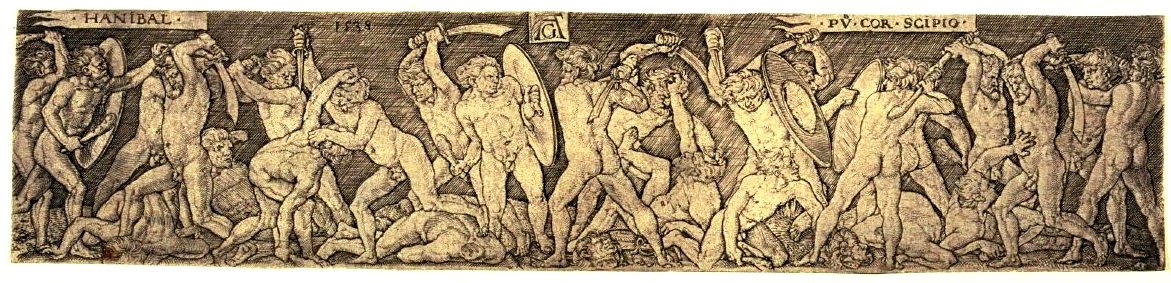 Heinrich Aldegrever - Hannibal und Scipios (1538, San Francisco)