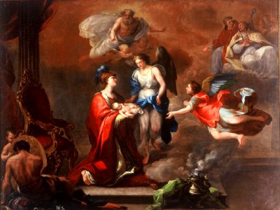 Alegoría del nacimiento del infante Carlos Clemente (Real Academia de Bellas Artes de San Fernando)
