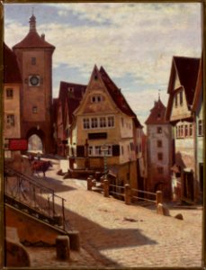 Aleksander Gierymski - Am Plönlein in Rothenburg - MP 963 - National Museum in Warsaw