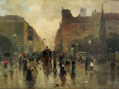 Aleksander Gierymski - Fragment miasta