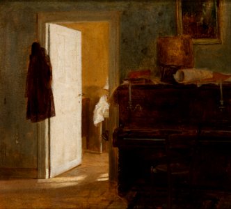 Aleksander Gierymski - Interior of the Gierymskis' Flat in Munich - MNK II-a-707 - National Museum Kraków