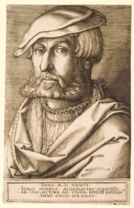 Heinrich Aldegrever - Selbstbildnis 1537