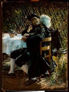 Aleksander Gierymski - Priest in conversation with a man in a frock coat - MP 4613 MNW - National Museum in Warsaw