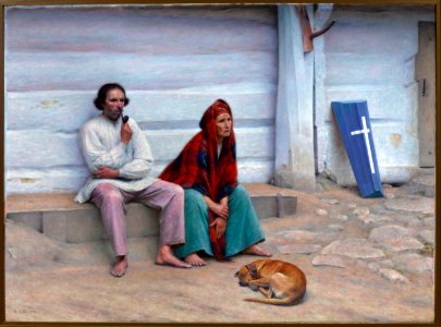Aleksander Gierymski - Peasant coffin - MP 964 - National Museum in Warsaw