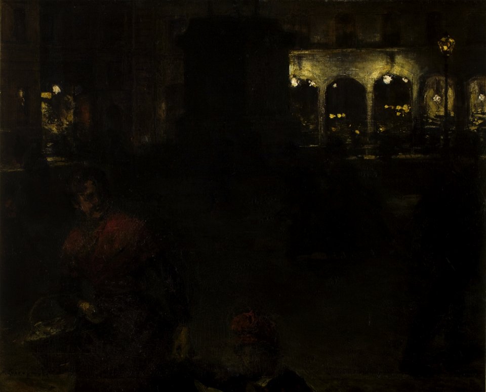 Aleksander Gierymski - Motif from the Wittelsbachs' Square in Munich - MNK II-a-836 - National Museum Kraków