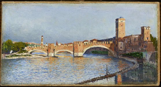 Aleksander Gierymski - Scaliger Bridge in Verona - MP 5159 MNW - National Museum in Warsaw