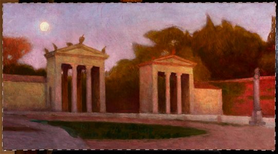 Aleksander Gierymski - Villa Borghese - MP 4271 - National Museum in Warsaw