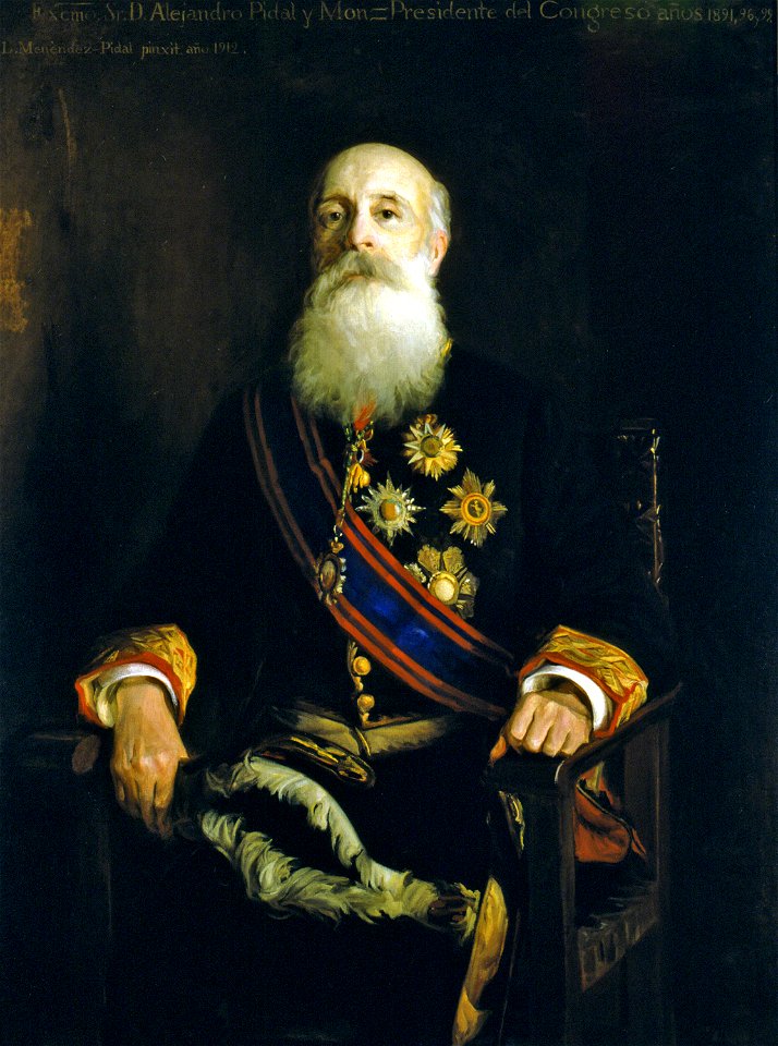 Alejandro Pidal y Mon. (Congreso de los Diputados de España)
