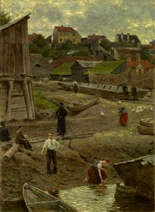 Aleksander Gierymski - Powiśle (Bank of the Vistula in Warsaw) - MNK II-a-928 - National Museum Kraków