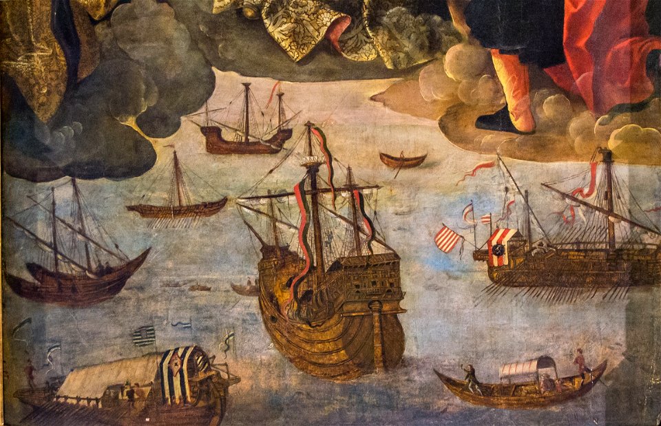 Alejo Fernández, Virgen de los Navegantes, detalle