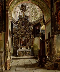 Aleksander Gryglewski - Interior of a Chapel at the Parish Church in Krosno - MNK II-a-955 - National Museum Kraków