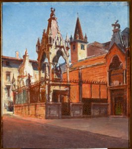 Aleksander Gierymski - Scaliger Tombs in Verona - MP 630 MNW - National Museum in Warsaw