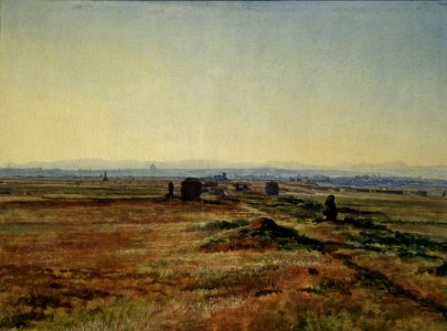 Aleksander Ivanov - Аппиева дорога (Via Appia) при закате солнца - Google Art Project