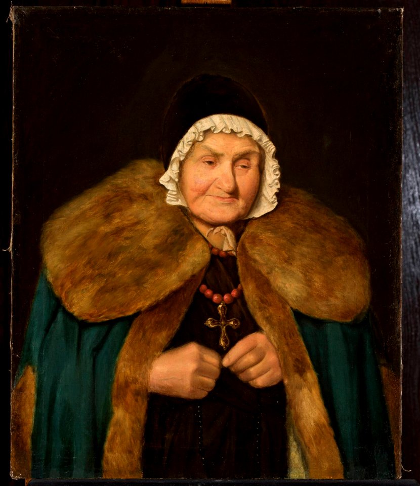 Aleksander Kotsis - Old woman with a rosary - MP 173 - National Museum in Warsaw