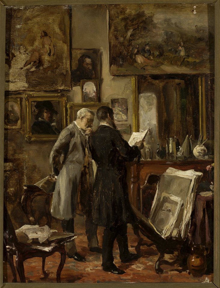 Aleksander Gierymski - In the painter's studio - MP 627 MNW - National Museum in Warsaw