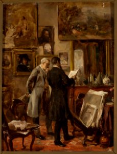 Aleksander Gierymski - In the painter's studio - MP 627 MNW - National Museum in Warsaw