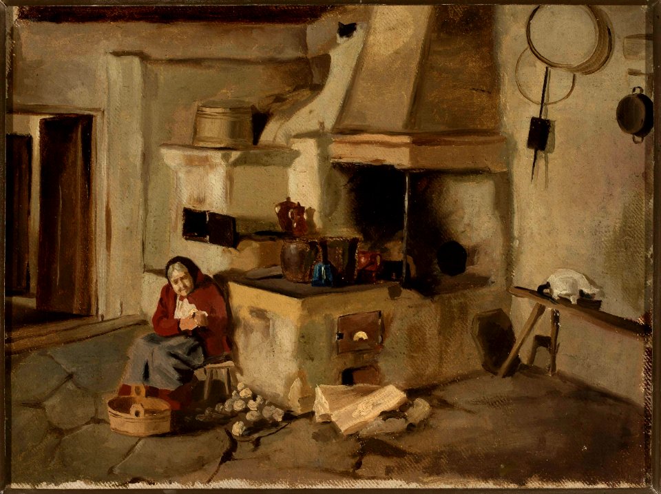 Aleksander Kotsis - Kitchen interior - MP 4670 MNW - National Museum in Warsaw