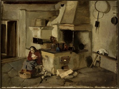 Aleksander Kotsis - Kitchen interior - MP 4670 MNW - National Museum in Warsaw
