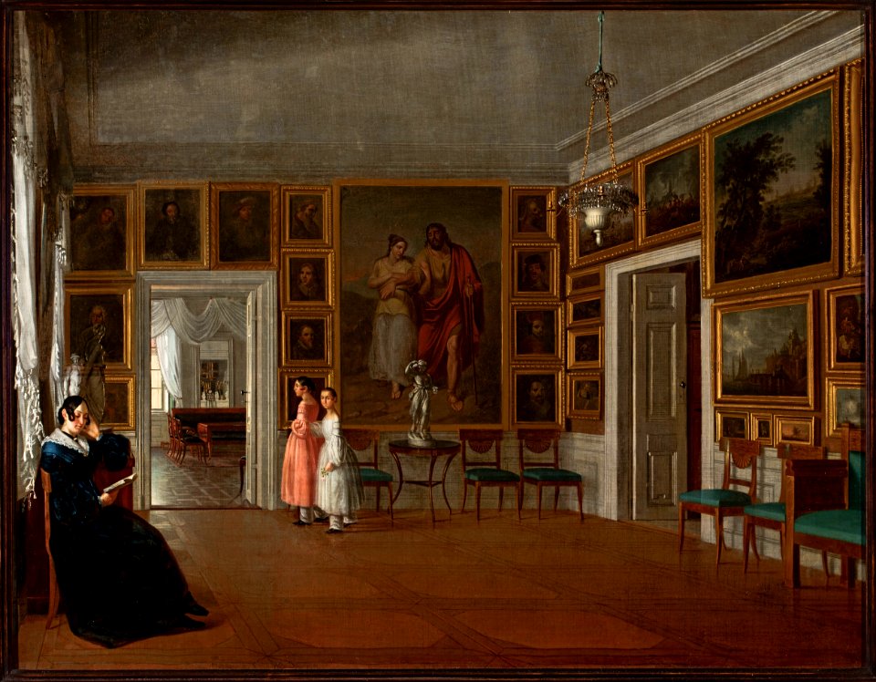 Aleksander Kokular - Interior of the living room in the artist’s house - MP 304 - National Museum in Warsaw