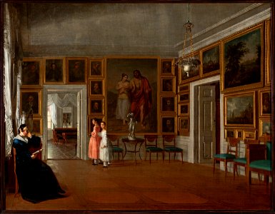 Aleksander Kokular - Interior of the living room in the artist’s house - MP 304 - National Museum in Warsaw