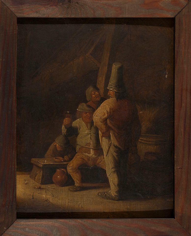 Aleksander Ludwik Molinari - Peasants drinking wine - MP 2980 MNW - National Museum in Warsaw