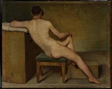 Aleksander Lesser - Female nude - MP 2236 - National Museum in Warsaw