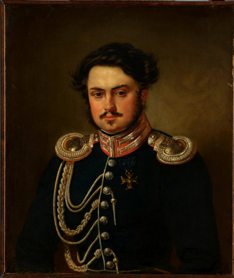 Aleksander Kokular - Portrait of Seweryn Madan, officer of the guard cavalry staff - 2987 MNW - National Museum in Warsaw