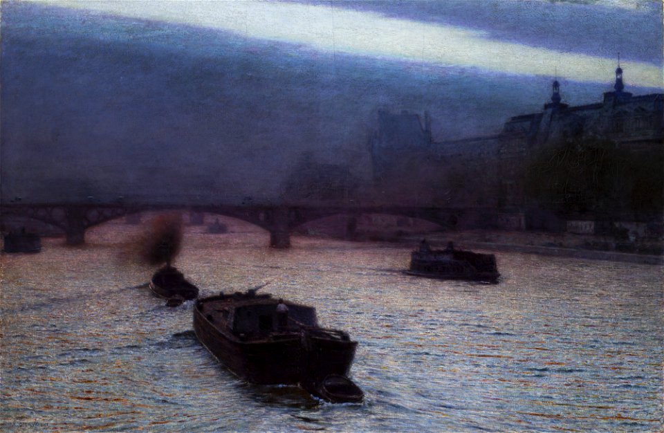 Aleksander Gierymski - Evening on the Seine - MNK II-a-222 - National Museum Kraków