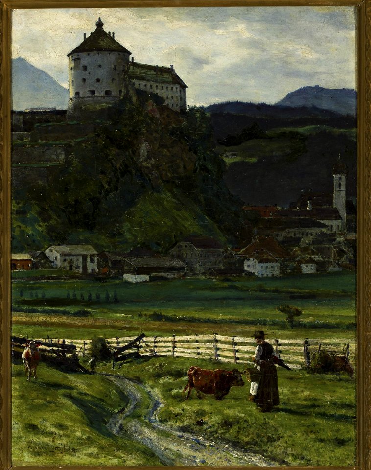 Aleksander Gierymski - View of the Kufstein Fortress vicinity - MP 621 MNW - National Museum in Warsaw