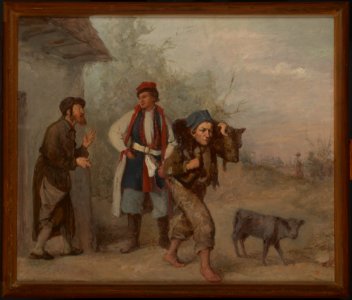 Aleksander Kotsis - Haggling over a Calf - MNK II-a-127 - National Museum Kraków