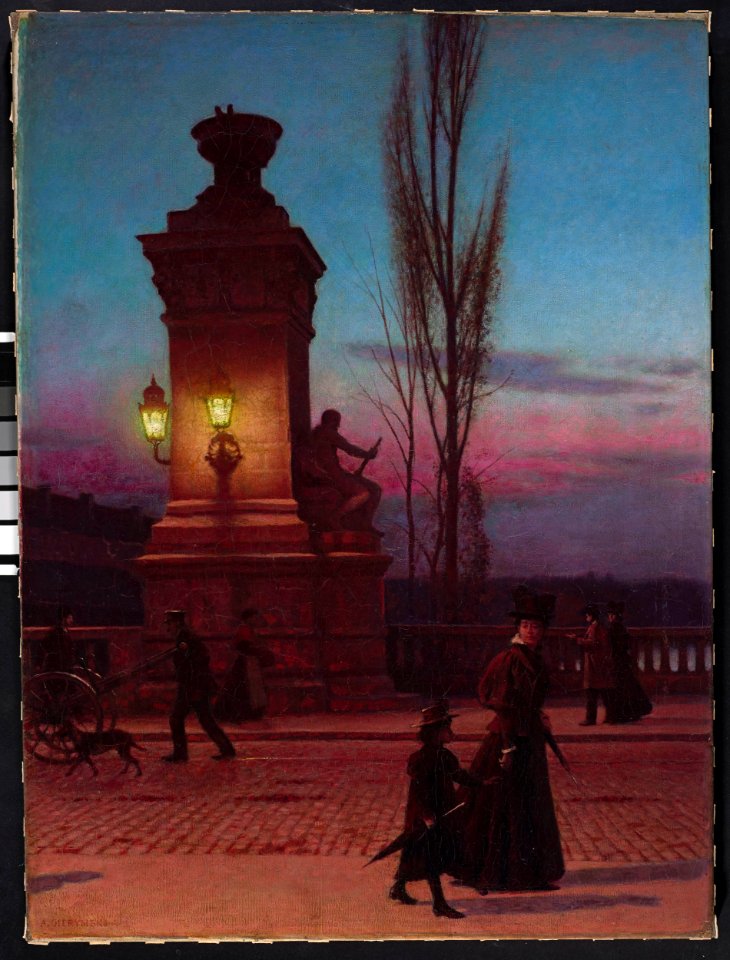 Aleksander Gierymski - Ludwig Bridge in Munich - MP 4758 - National Museum in Warsaw