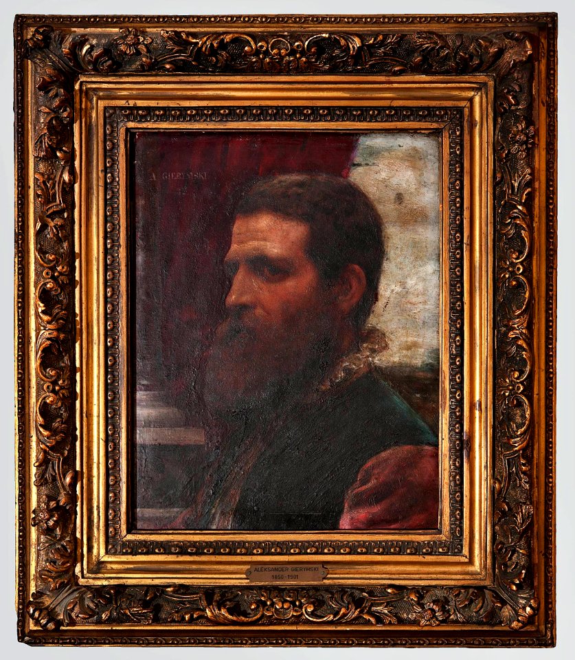 Aleksander Gierymski - Bust of a man in Renaissance costume (Venetian) - MP 5547 - National Museum in Warsaw