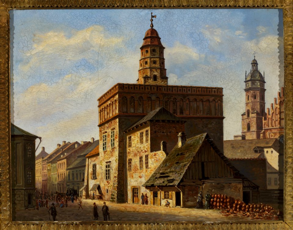 Aleksander Gryglewski - Old town hall at the Wolnica square in Kazimierz, Kraków - MP 2702 MNW - National Museum in Warsaw