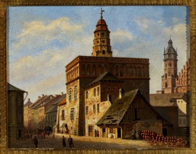 Aleksander Gryglewski - Old town hall at the Wolnica square in Kazimierz, Kraków - MP 2702 MNW - National Museum in Warsaw