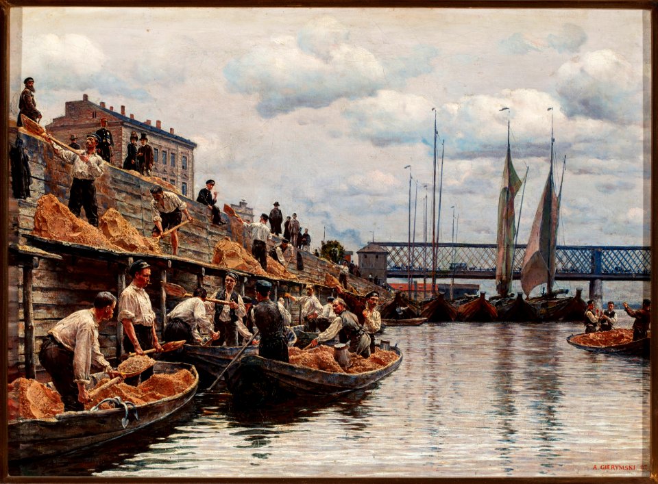 Aleksander Gierymski - Sand workers - MP 962 - National Museum in Warsaw