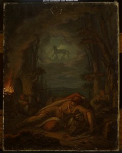 Aleksander Lesser - Dream of Gediminas about the Iron Wolf - MP 2537 MNW - National Museum in Warsaw