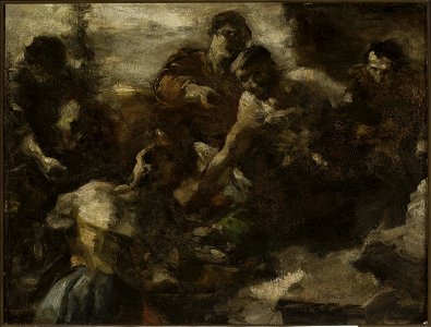 Aleksander Gierymski - Tavern in Rome, sketch - MP 650 MNW - National Museum in Warsaw
