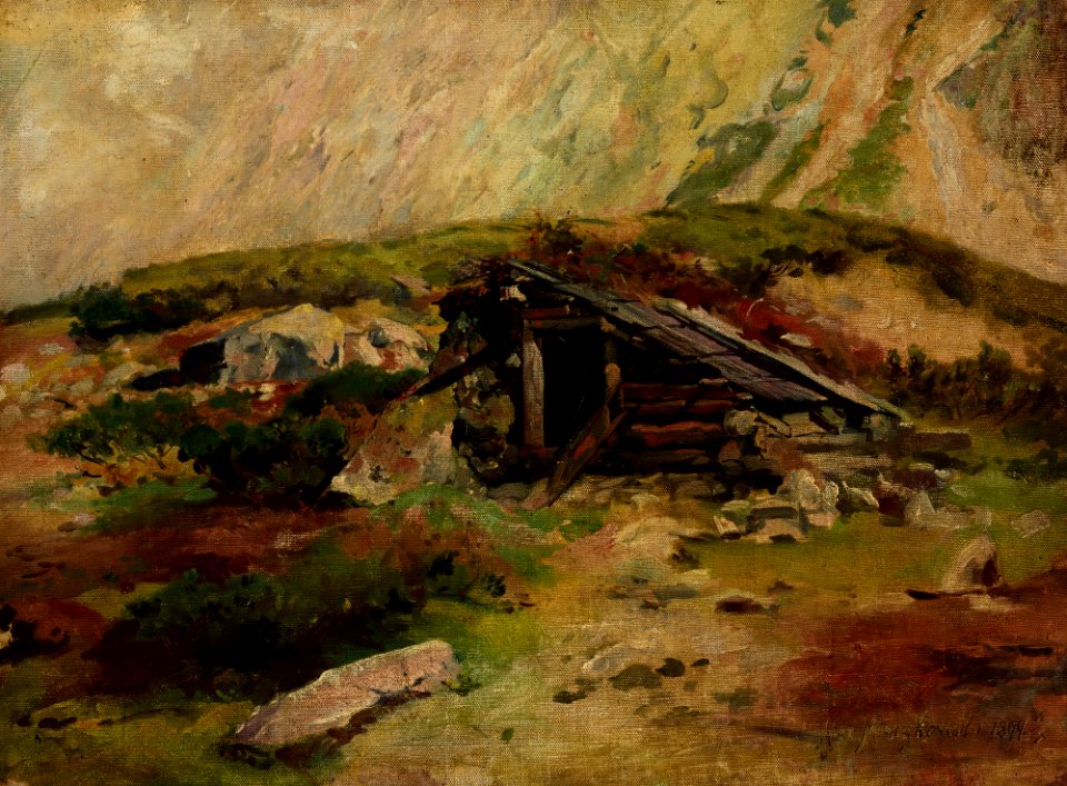 Aleksander Mroczkowski - Hut in the Tatra Mountains - MNK II-a-779 - National Museum Kraków