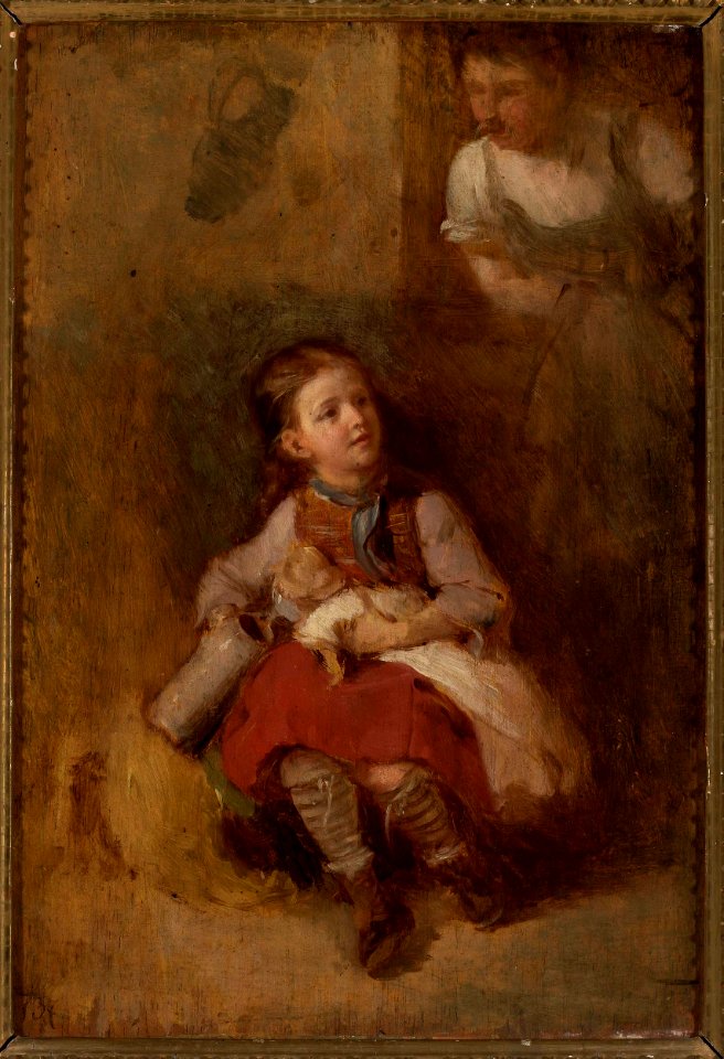Aleksander Kotsis - Girl with a doll - MP 166 MNW - National Museum in Warsaw