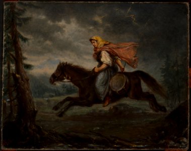 Aleksander Kotsis - Highlander Woman on Horseback - MNK II-a-560 - National Museum Kraków