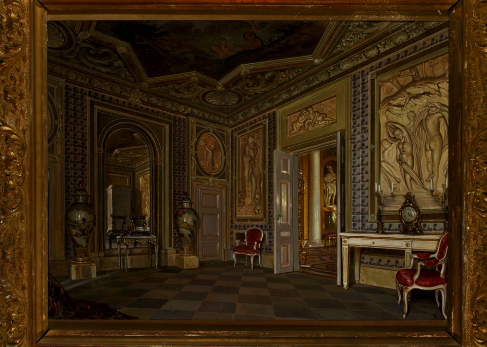 Aleksander Gryglewski - Interior of the Łazienki Palace - MP 235 - National Museum in Warsaw