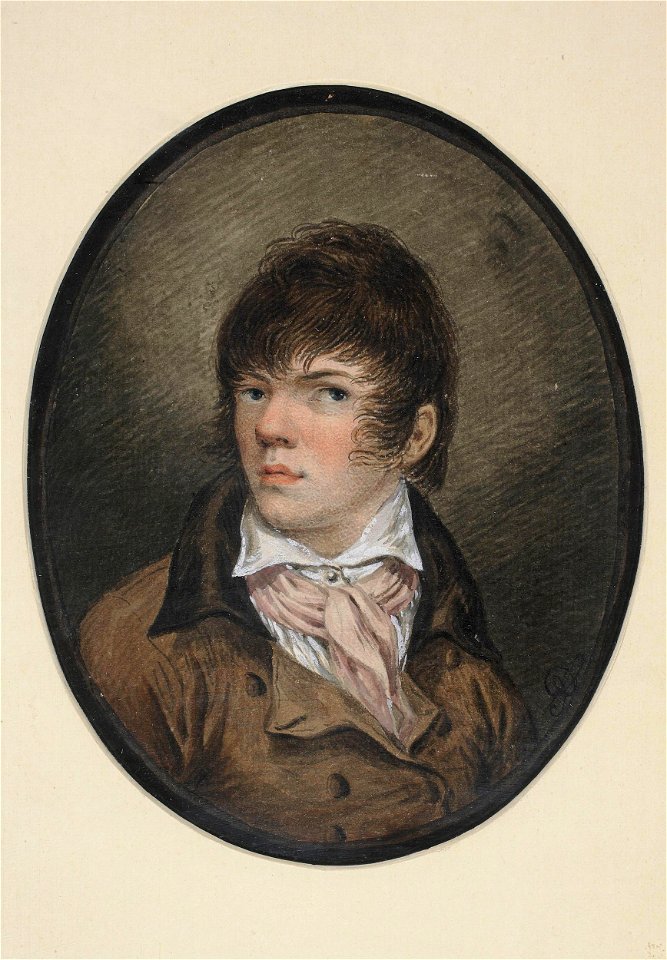 Aleksander Orłowski, Autoportret w młodym wieku