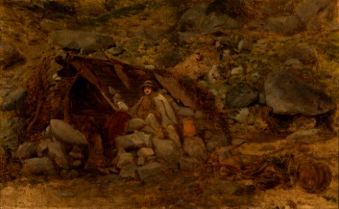 Aleksander Kotsis - Highlander in Front of a Hut - MNK II-a-125 - National Museum Kraków