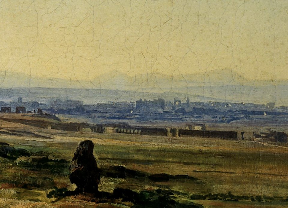 Aleksander Ivanov - Аппиева дорога (Via Appia) при закате солнца - Google Art Project detail3