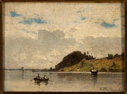 Aleksander Świeszewski - River (lake) landscape - MP 2623 MNW - National Museum in Warsaw