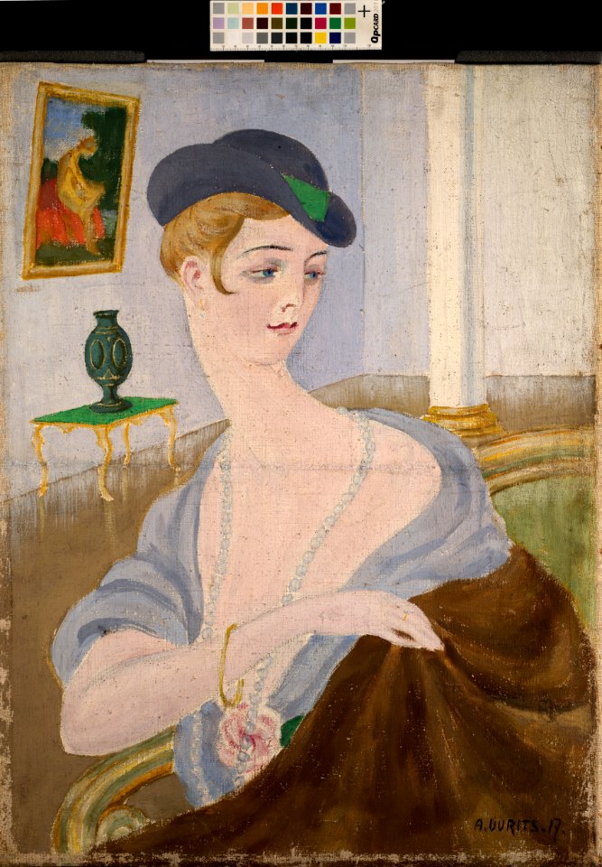 Aleksander Uurits. Portrait of a Lady. TKM 0088M