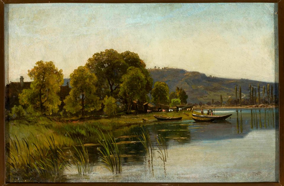 Aleksander Świeszewski - Waterside landscape - MP 2629 MNW - National Museum in Warsaw