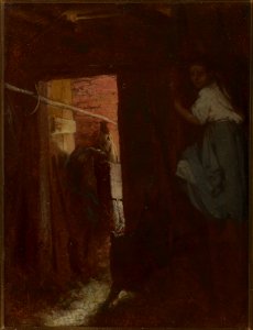 Aleksander Kotsis - Interior of a Cottage - MNK II-a-344 - National Museum Kraków