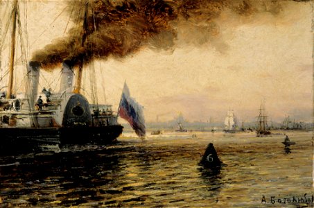 Aleksei Bogoljubov - The Anchoring Place by Kronstadt - A I 315 - Finnish National Gallery