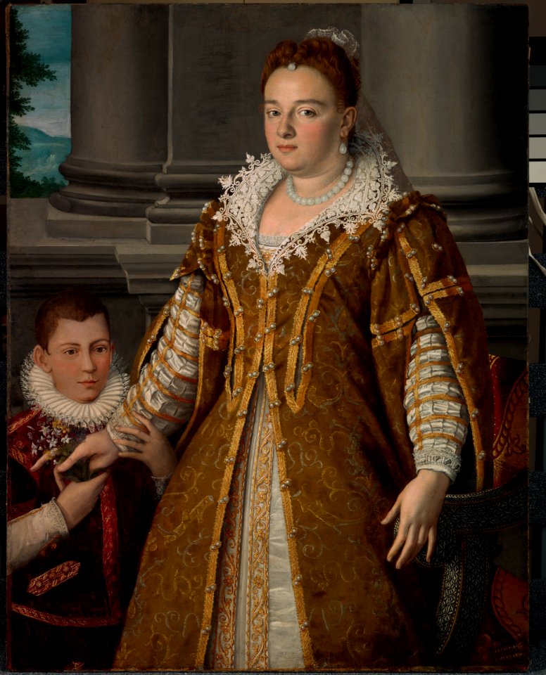 Alessandro Allori - Portrait of Grand Duchess Bianca Capello de Medici with Her Son - 1987.11 - Dallas Museum of Art